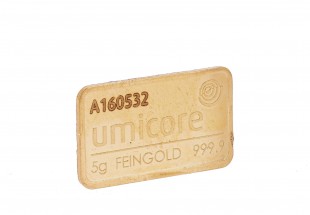 Lingote de 5g em Ouro de 24K (999.9)