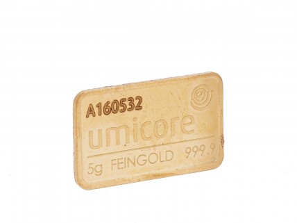 Lingote de 5g em Ouro de 24K (999.9)