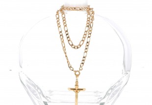 Colar com crucifixo em OURO de 19,2K