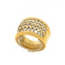 Anel em OURO 19,2K - 32 DIAMANTES 