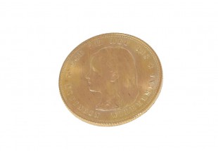 Moeda de 10 Florim em OURO de 21K de 1897