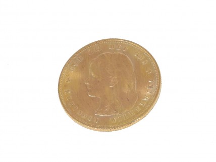 Moeda de 10 Florim em OURO de 21K de 1897