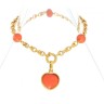 [FOTO 360°] Pulseira ANTIGA em OURO 19,2k - CORAL